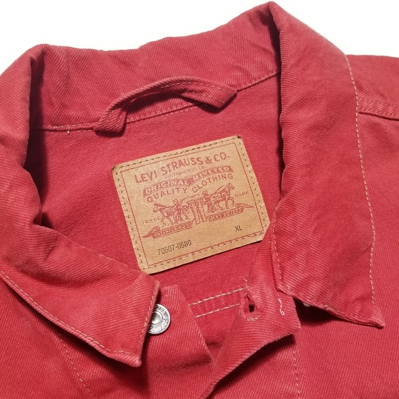 🔴SOLD Vtg Levi's TruckerJean Jacket 70507-0680 - Picture 3 of 8